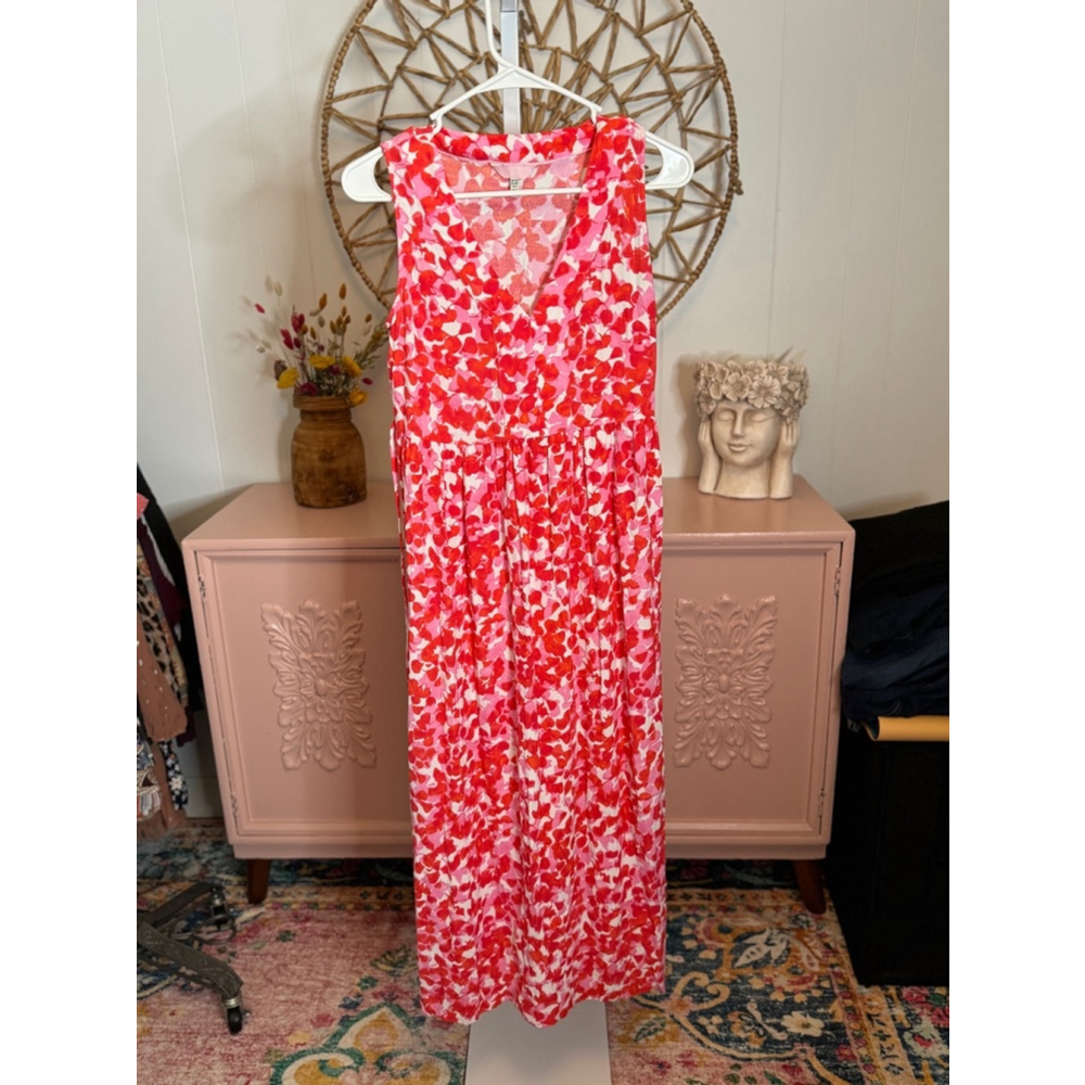 Women's Joules Dress Pink‎ Red Floral Size US 6